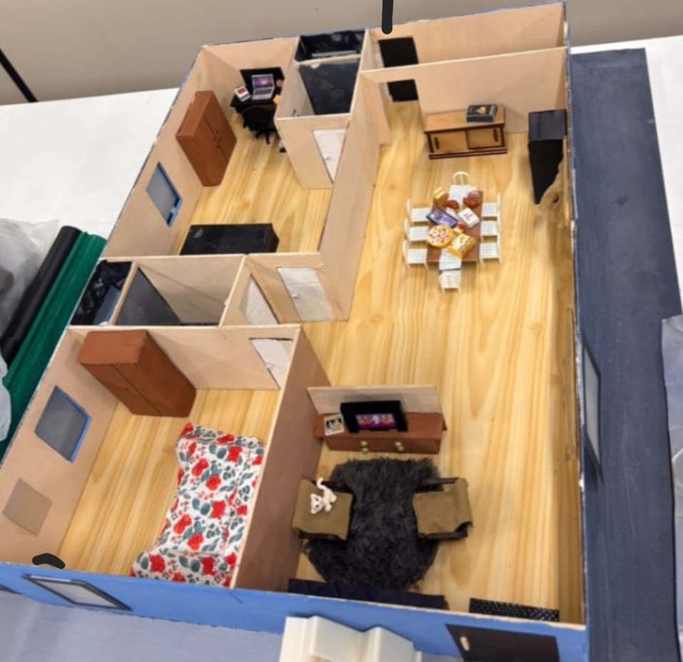 Maquete Casa com LEDs